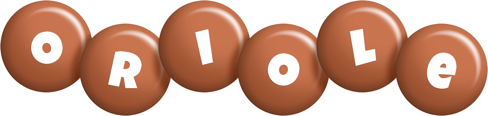 Oriole candy-brown logo