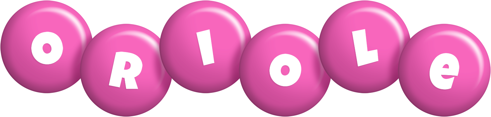 Oriole candy-pink logo