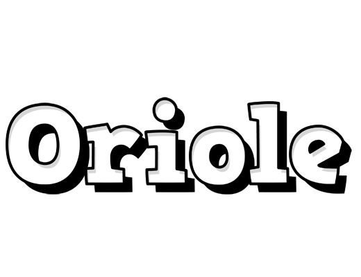 Oriole snowing logo