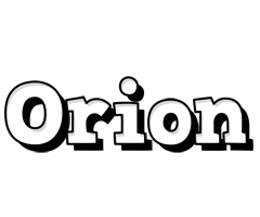 Orion snowing logo