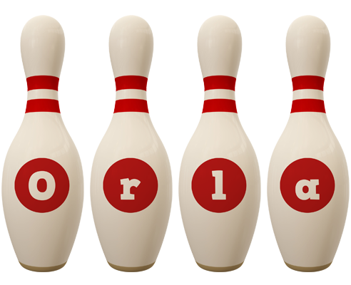 Orla bowling-pin logo
