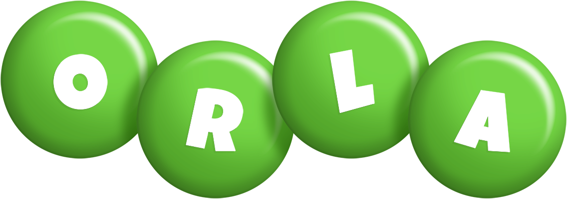 Orla candy-green logo
