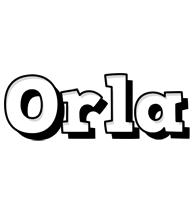 Orla snowing logo