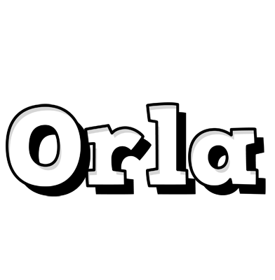 Orla snowing logo
