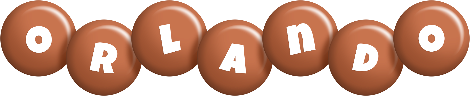 Orlando candy-brown logo