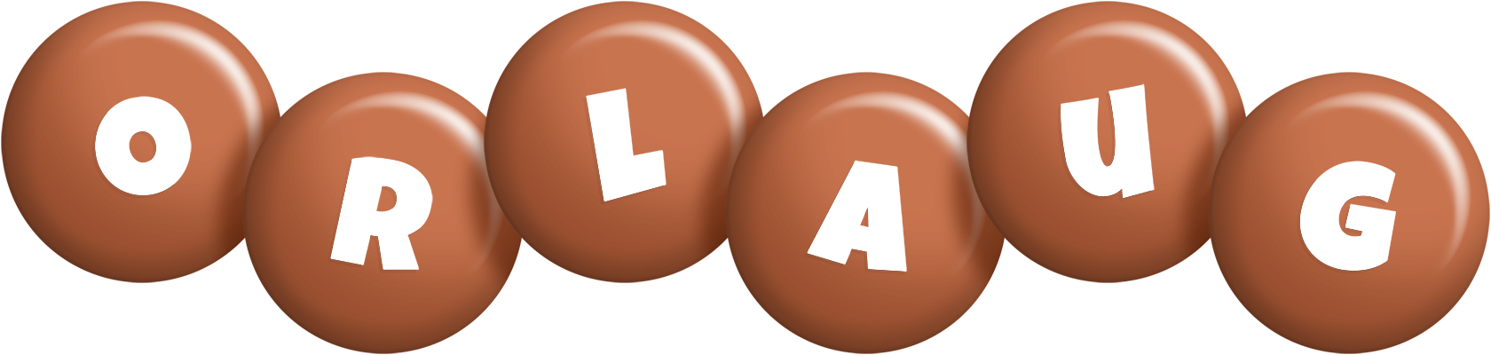 Orlaug candy-brown logo