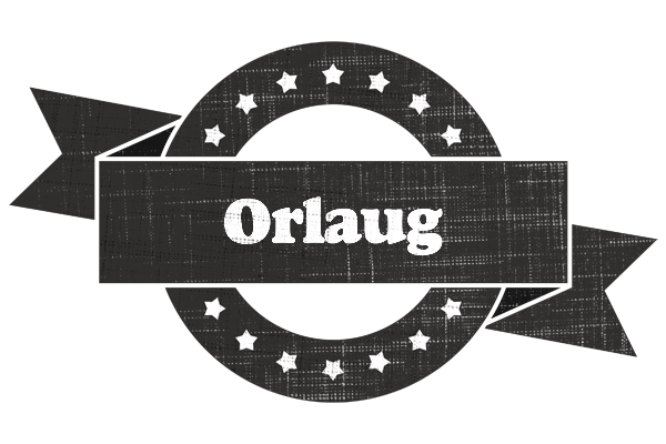 Orlaug grunge logo