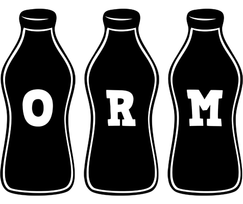 Orm bottle logo