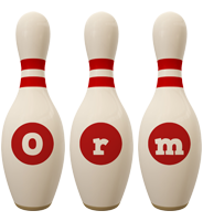 Orm bowling-pin logo