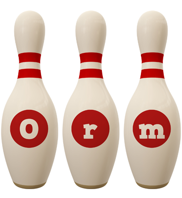 Orm bowling-pin logo