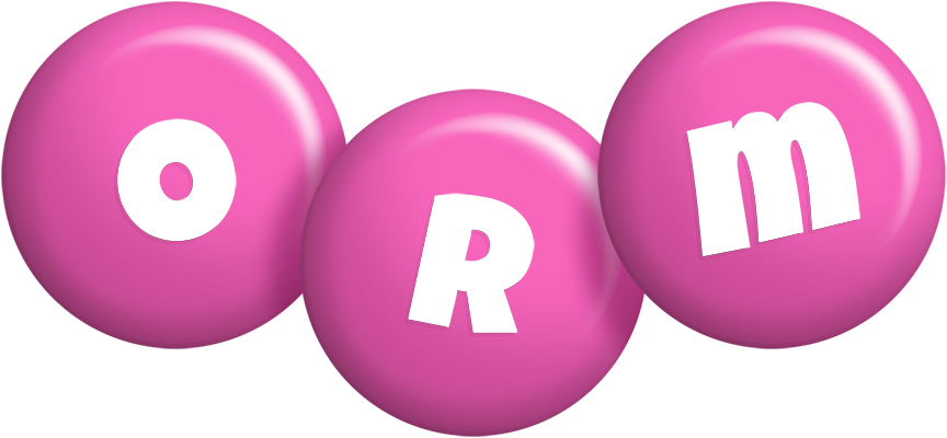 Orm candy-pink logo