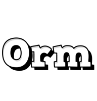 Orm snowing logo