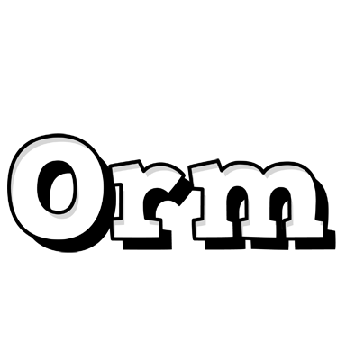 Orm snowing logo