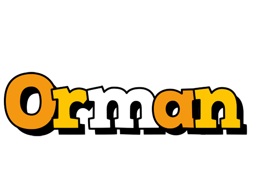 Orman cartoon logo