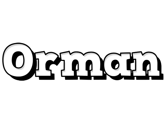 Orman snowing logo