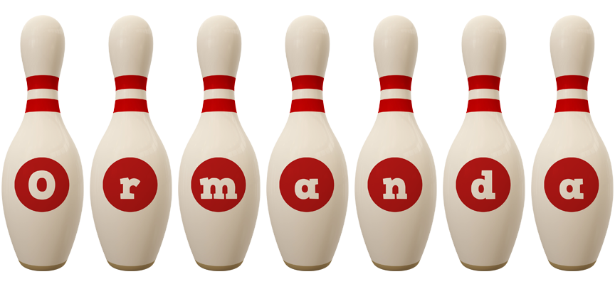 Ormanda bowling-pin logo