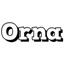 Orna snowing logo