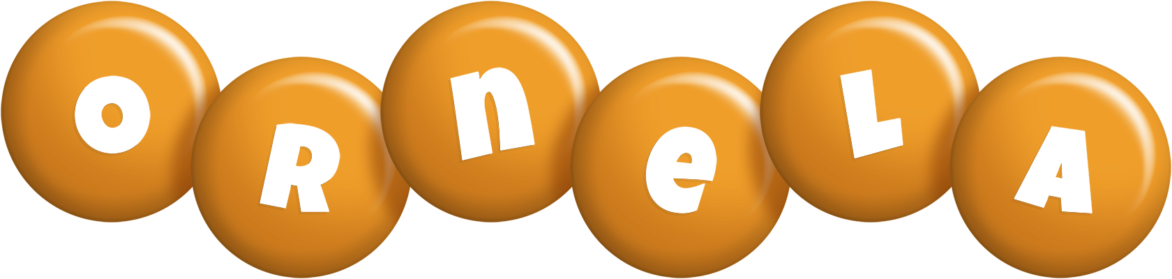 Ornela candy-orange logo