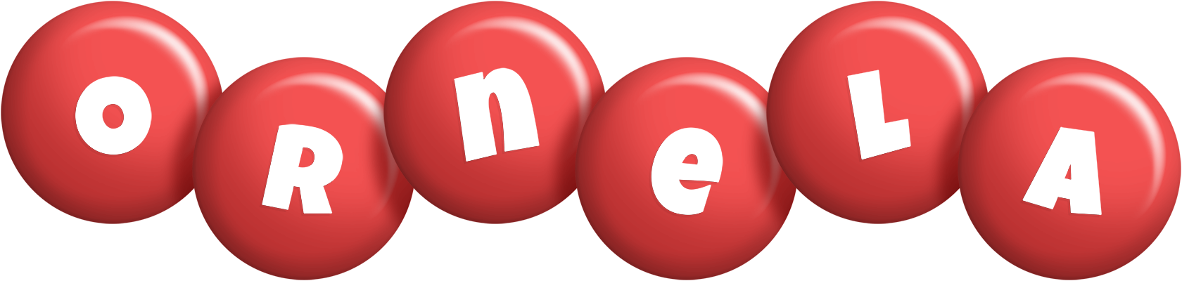 Ornela candy-red logo