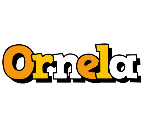 Ornela cartoon logo