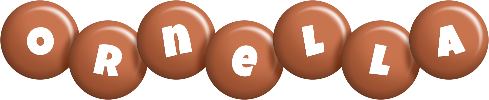 Ornella candy-brown logo