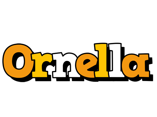 Ornella cartoon logo