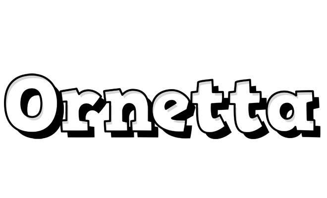Ornetta snowing logo