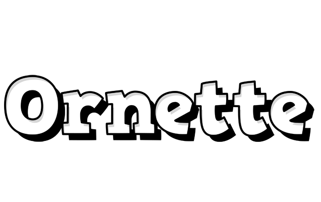 Ornette snowing logo