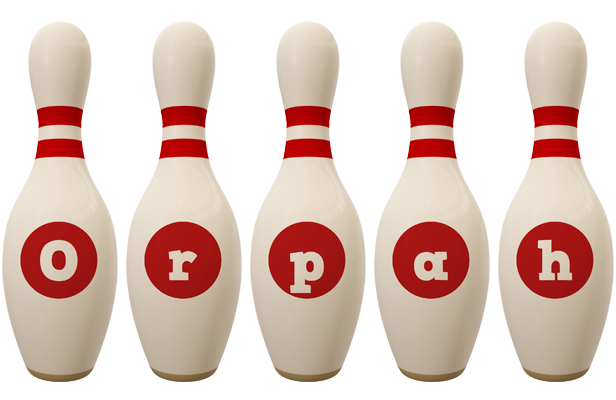 Orpah bowling-pin logo