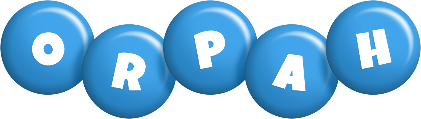 Orpah candy-blue logo