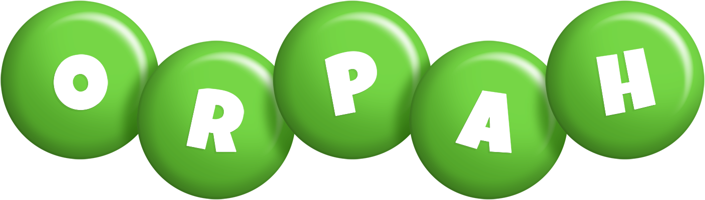 Orpah candy-green logo
