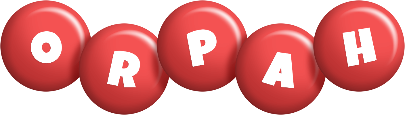 Orpah candy-red logo