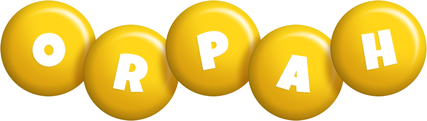 Orpah candy-yellow logo