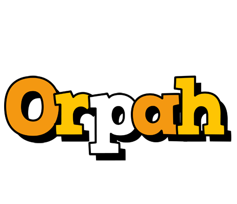 Orpah cartoon logo