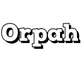 Orpah snowing logo