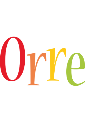 Orre birthday logo