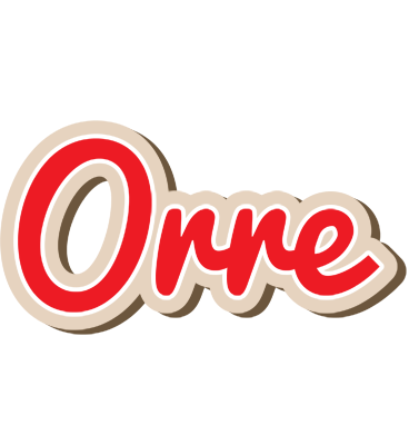 Orre chocolate logo