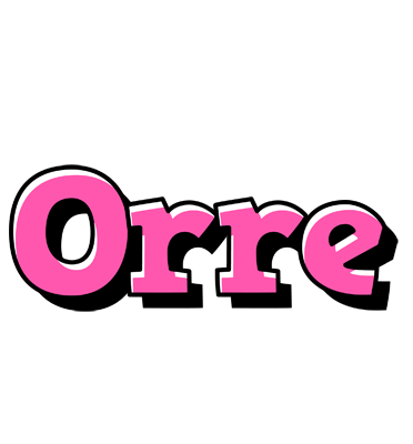 Orre girlish logo
