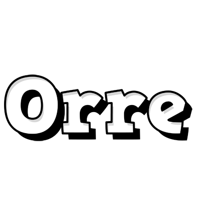 Orre snowing logo