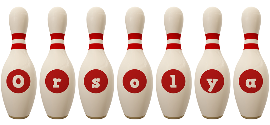 Orsolya bowling-pin logo