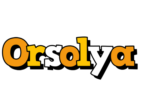 Orsolya cartoon logo
