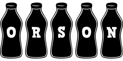 Orson bottle logo