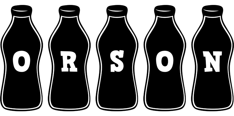 Orson bottle logo