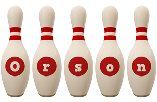 Orson bowling-pin logo