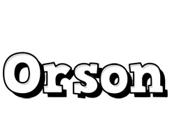 Orson snowing logo