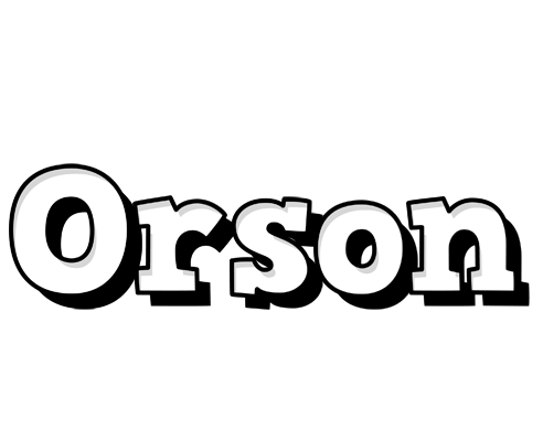 Orson snowing logo