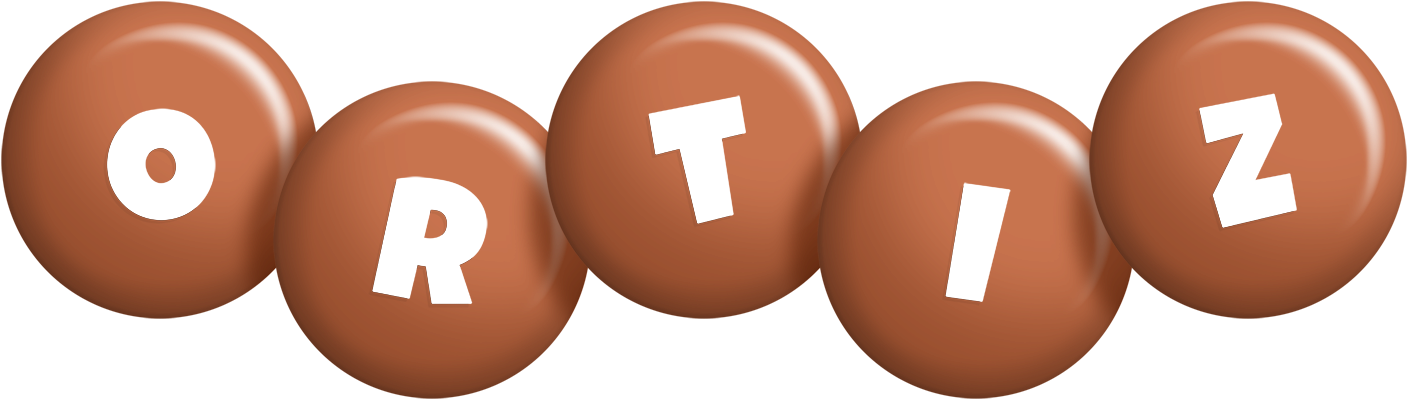 Ortiz candy-brown logo