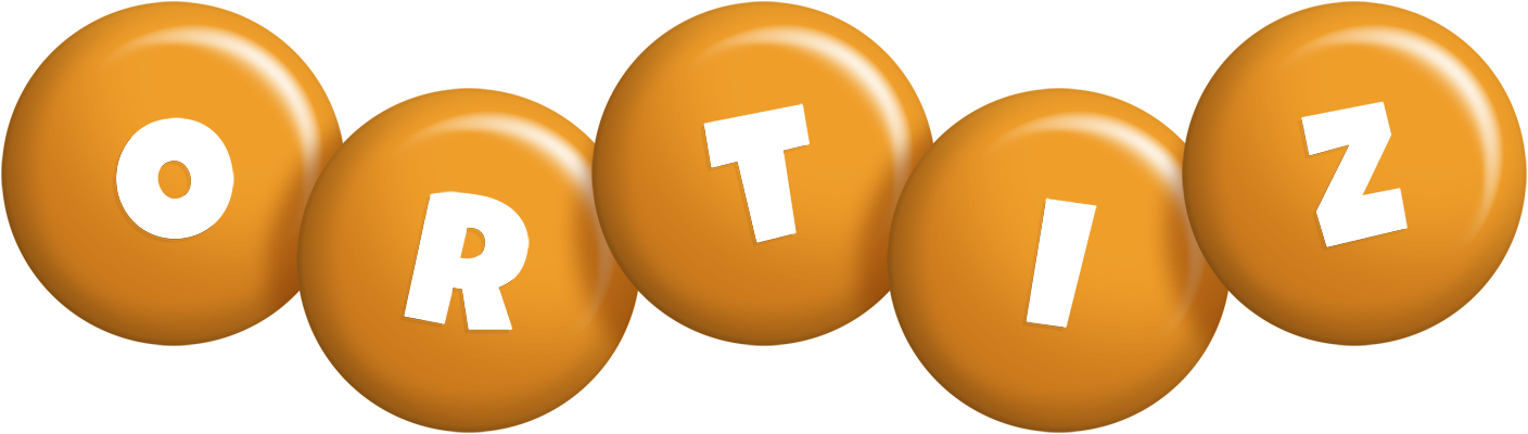 Ortiz candy-orange logo