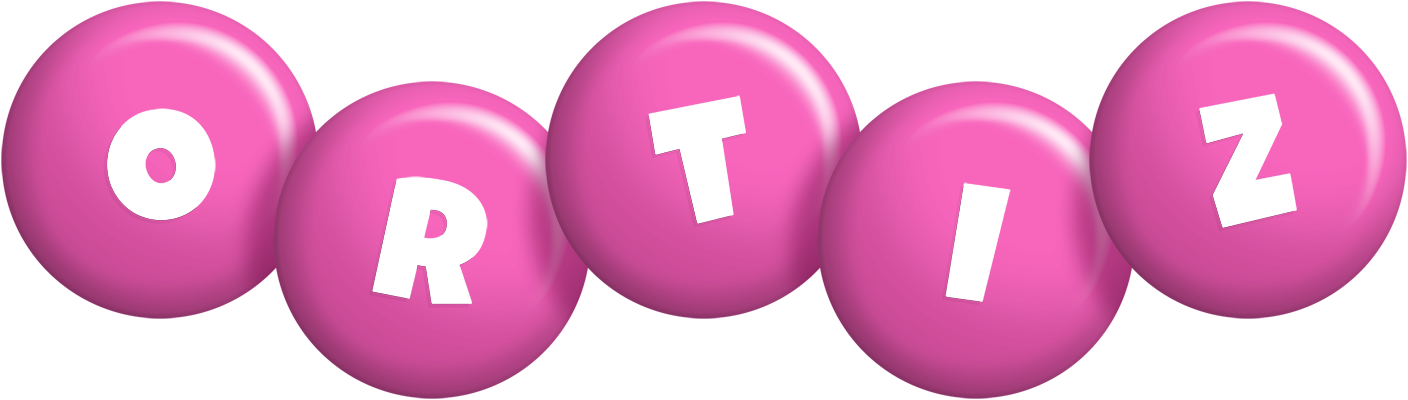 Ortiz candy-pink logo