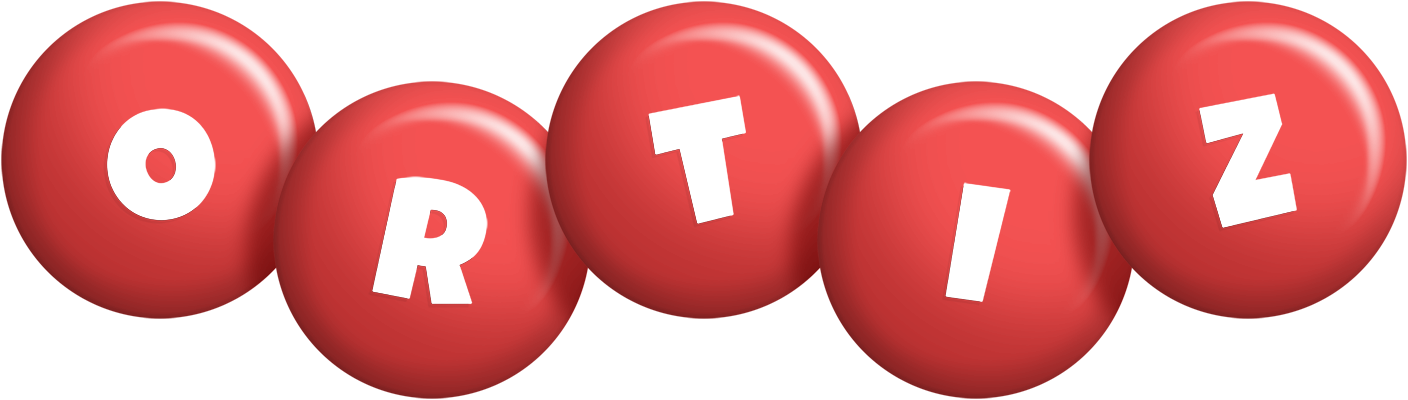 Ortiz candy-red logo